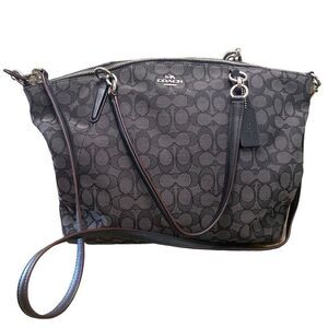 Coach Black Signature Tote Bag